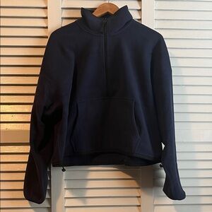 Fabletics no chill jacket, half zip fleece